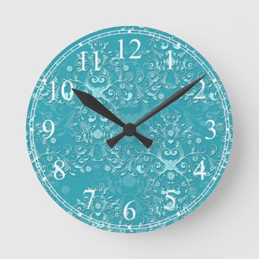 Horloge Ronde Patters de Damask (Recto)