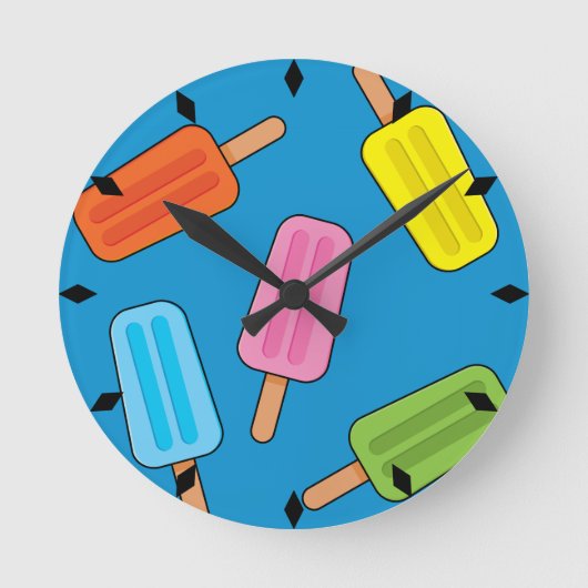 Horloge Ronde Patters de Popsicles (Recto)