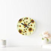 Horloge Ronde Patters de Summer Yellow (Maison)
