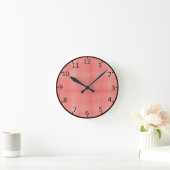 Horloge Ronde Patters rouges (Maison)