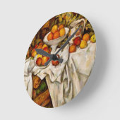 Horloge Ronde Paul Cezanne Pomples Oranges Impressionnisme (Angle)