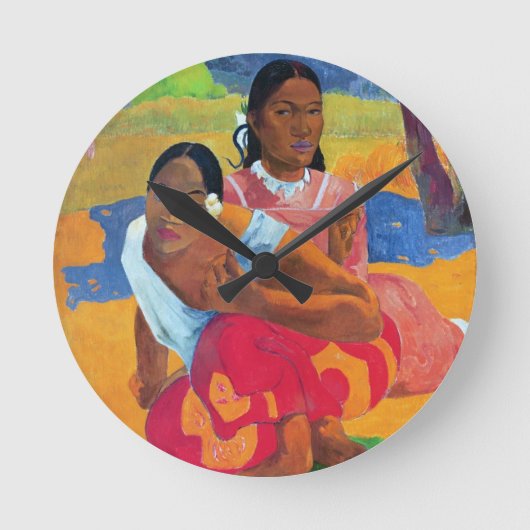 Horloge Ronde Paul Gauguin | Nafea Faaipoipo (Quand es-tu Getti) (Recto)