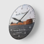 Horloge Ronde Paul Tregurtha clock (Angle)