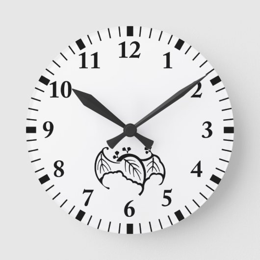 Horloge Ronde paulownia en forme de chaume (Recto)