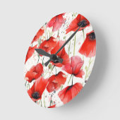 Horloge Ronde Pavot (Angle)