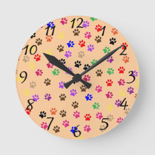Horloge Ronde Paws Clock