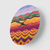 Horloge Ronde Paysage (Angle)