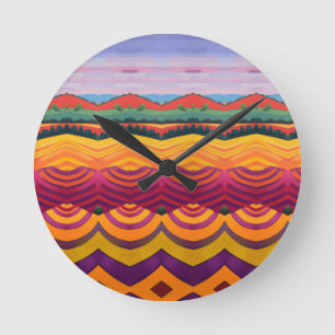 Horloge Ronde Paysage