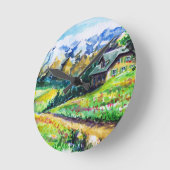 Horloge Ronde Paysage (Angle)