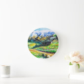 Horloge Ronde Paysage (Maison)