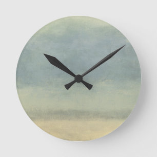 Horloge Ronde Paysage abstrait avec le ciel obscurci