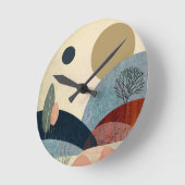 Horloge Ronde Paysage de Imaginaire Hills (Angle)