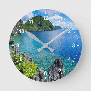 Horloge Ronde Paysage de l'archipel de Bacuit