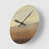 Horloge Ronde Paysage du désert solitaire par Norman Wyatt (Angle)