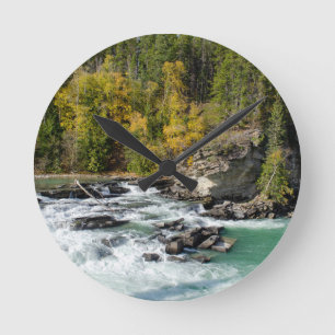 Horloge Ronde Paysage fluvial, fleuve Fraser