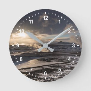 Horloge Ronde Paysage hivernal géothermique