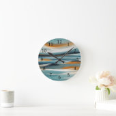 Horloge Ronde Paysage maritime Abstrait Ocean Design 316 (Maison)