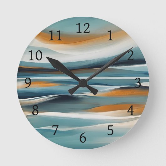 Horloge Ronde Paysage maritime Abstrait Ocean Design 316 (Recto)