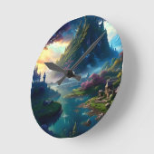 Horloge Ronde Paysage pittoresque Quatre (Angle)