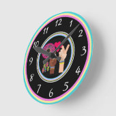 Horloge Ronde Peace Wall Clock (Angle)