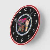 Horloge Ronde Peace Wall Clock (Angle)