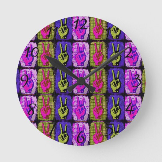 Horloge Ronde Peace Wall Clock (Recto)