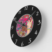 Horloge Ronde Peace Wall Clock (Angle)