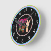 Horloge Ronde Peace Wall Clock (Angle)