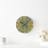 Horloge Ronde Peacock Round Style Art Nouveau (Maison)