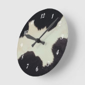 Horloge Ronde Peau de vache (Angle)