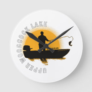 Horloge Ronde Pêche au lac Michigan