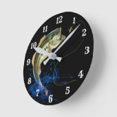 Horloge Ronde Pêche de fond à large bande (Angle)