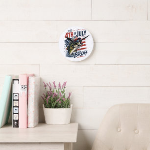 Horloge Ronde Pêche de la basse brute du 4 juillet