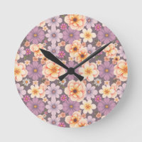 Pêche pastel vintage et cuillère à lavande