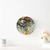 Horloge Ronde Peinture abstraite de la composition V en (Maison)