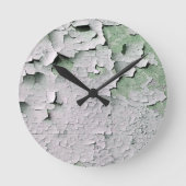 HORLOGE RONDE PEINTURE DE PEELING ANCIENNE (Recto)