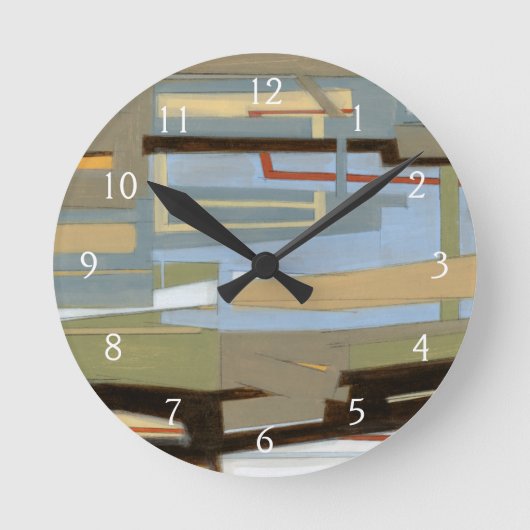 Horloge Ronde Peinture libre moderne d'expression par le Normand (Recto)