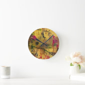 Horloge Ronde Peinture orientale. style japonais (Maison)
