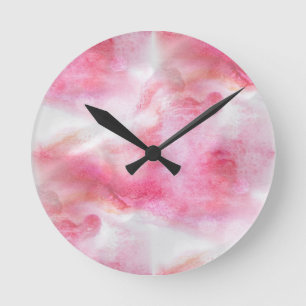 Horloge Ronde peinture rouge de main d'arrière - plan