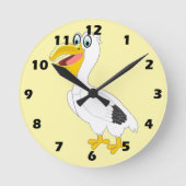 Horloge Ronde Pelican Design (Recto)