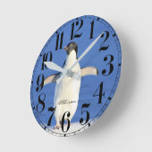Horloge Ronde Penguin Wall Clock (Angle)