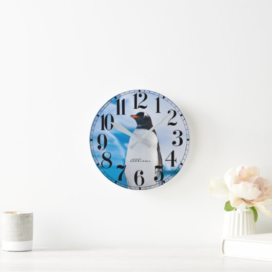Horloge Ronde Penguin Wall Clock (Maison)