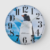 Horloge Ronde Penguin Wall Clock (Recto)