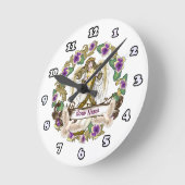 Horloge Ronde Pensée Ange (Angle)