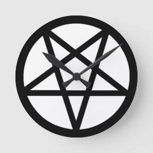 Horloge Ronde Pentagramme