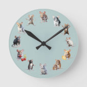 Horloge Ronde Pépinière de souris mignonne (Recto)