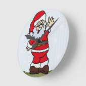 Horloge Ronde père Noël (Angle)