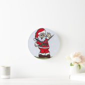 Horloge Ronde père Noël (Maison)