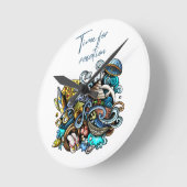 Horloge Ronde période de vacances (Angle)