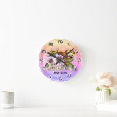 Horloge Ronde Perroquet se détend (Maison)